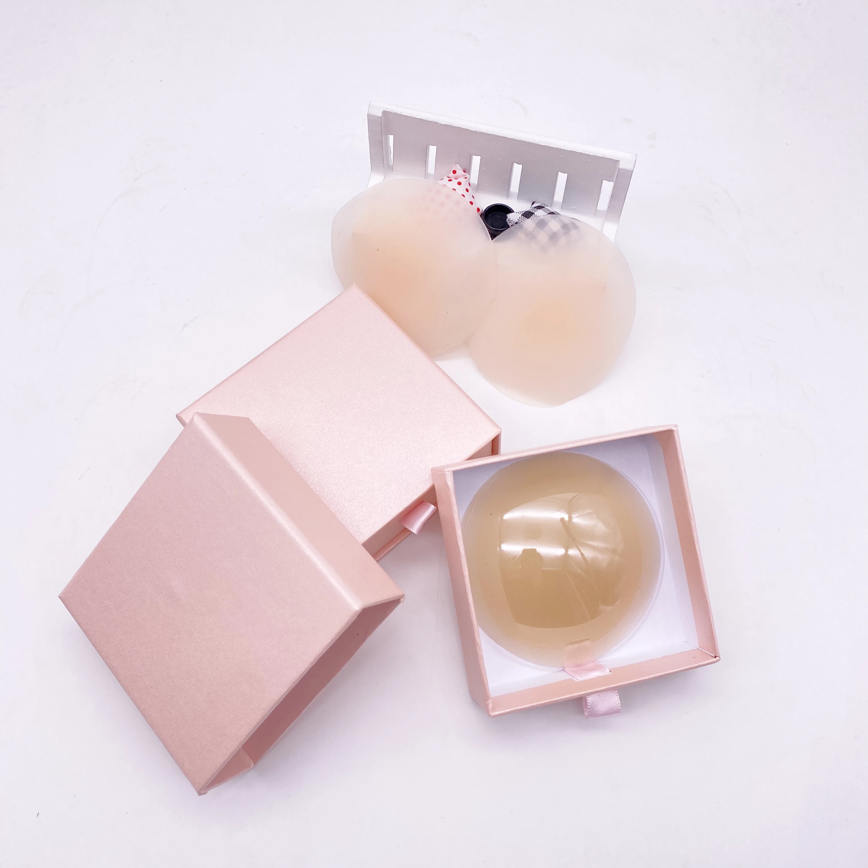 

Hot Sale Ultra-thin Seamless Women Nipples Covers Pasties Silicone Waterproof Reusable Sticky Breast Pasties, Ivory white, champagne,dark coffee,light coffe,or custom color