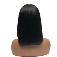

100% Brazilian Virgin Human Hair 13x4 Lace Front Bob Wigs Short Lace Frontal Cut Straight Bob Wig For Black Women