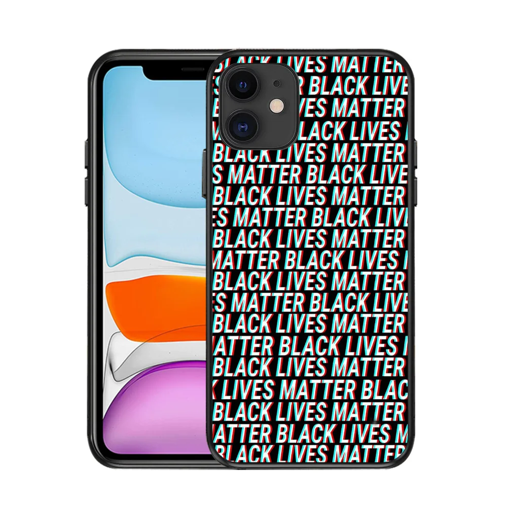 

Black Lives Matter TPU soft cell phone cover case for iphone x xr xs 11 pro max, for iphone case I can't breathe