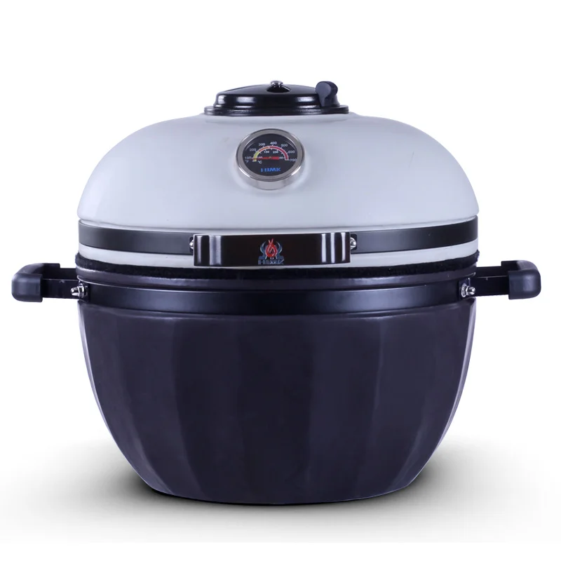 

China Outdoor Cookers Gas With Grill Egg Bbq Ceramic Kamado Pizza Smoker Grill Durable Bbq Grill Kamado, Red;white