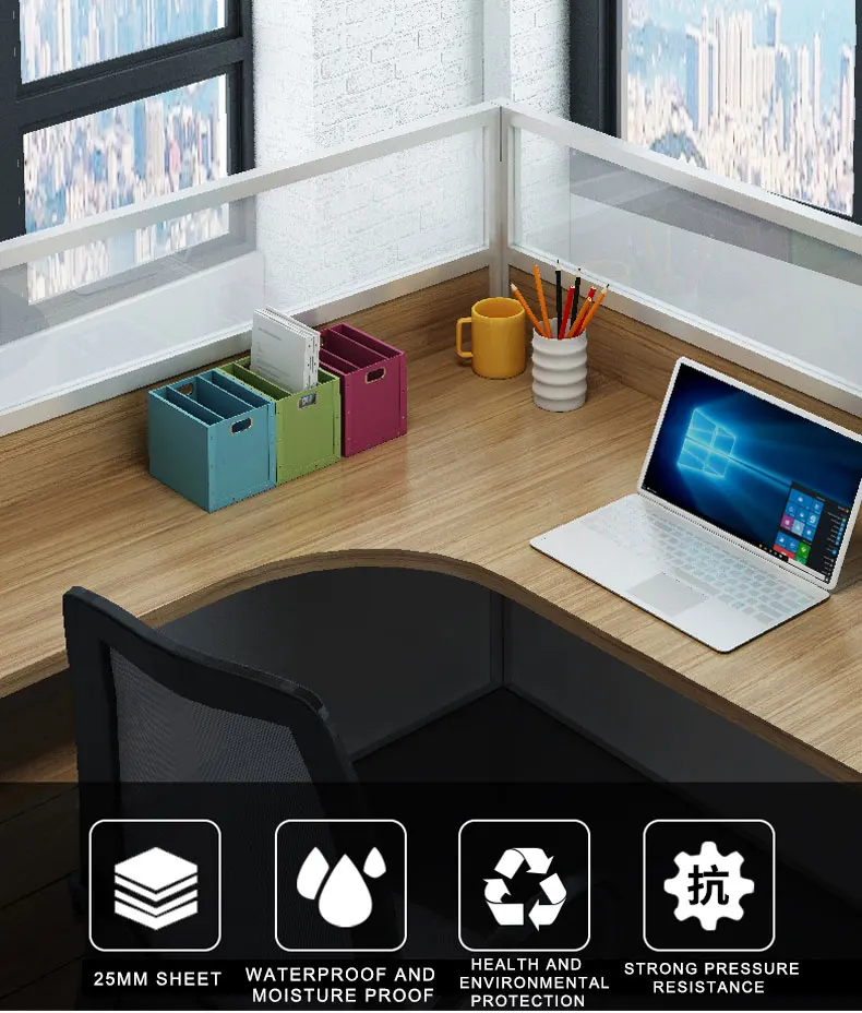 Modern Office Furniture Workstation Office Desk For 2/ 4/ 6 Staff