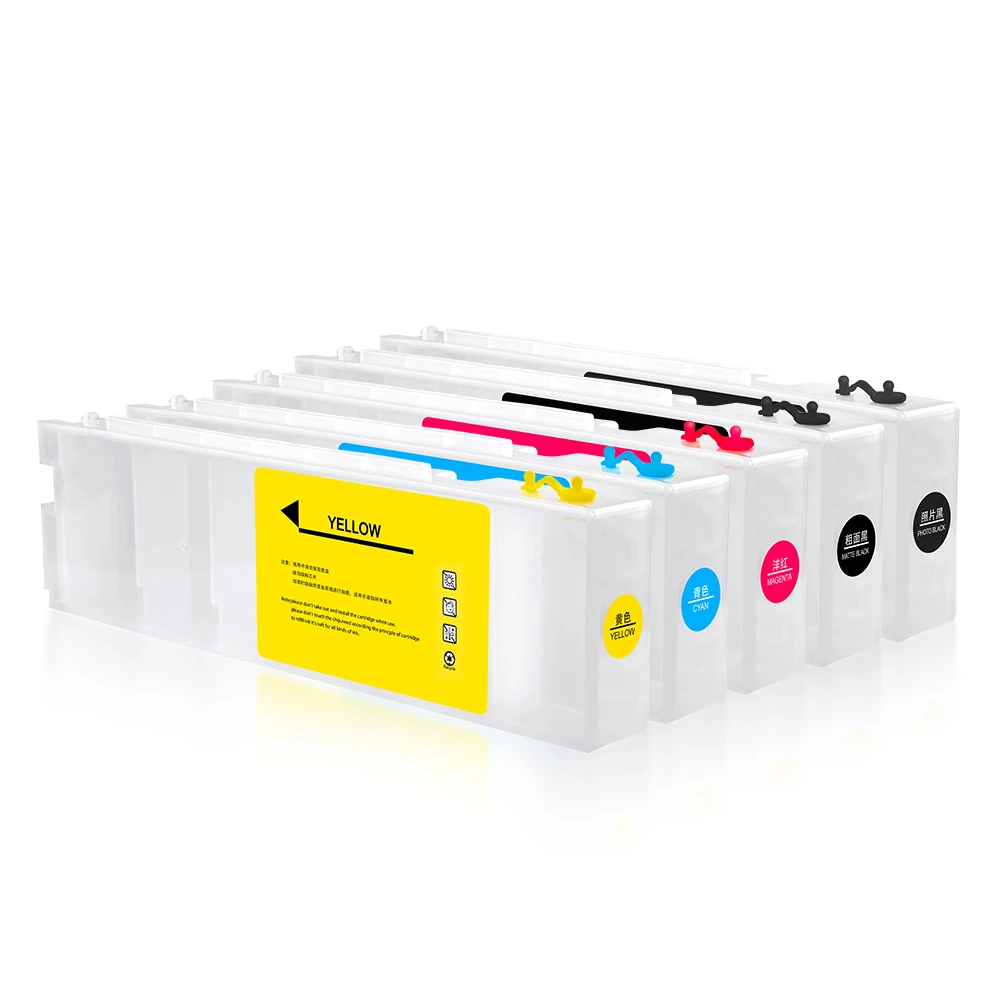 OCBESTJET 700ML T6941-T6945 Empty Refill Ink Cartridge for EPSON SC T3000 T5000 T7000 T3070 T5070 T7070 Printers