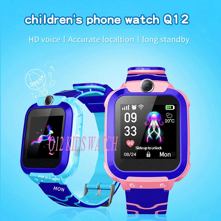 Amazon Hot Sale Q12 Smartwatch 2G Child Anti-Lost SOS Call GSM LBS Location Kids smart watch Q12