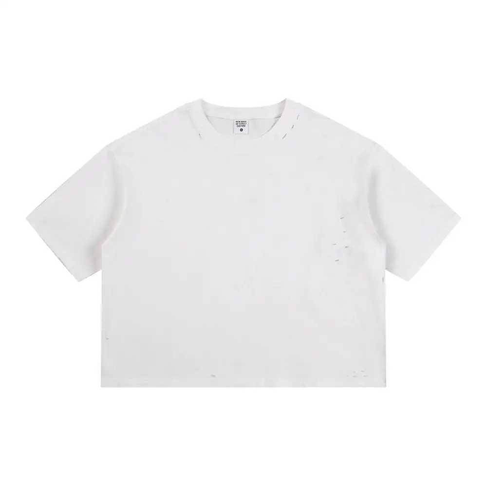 Rightdo Oversized Acid Washed Vintage Mens T Shirts 300GSM 100% Cotton Women's T-Shirts Loose Fit Cropped Custom Available