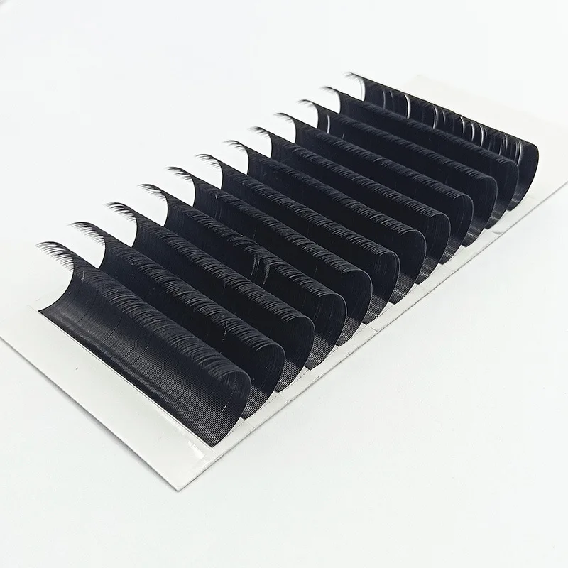

Wholesale mega 0.03 0.05 0.7 0.10 volume eyelash extensions 8-25mm private label individual eyelash extensions, Black