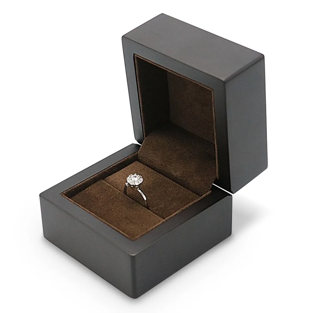 

Tongxing Wooden Box For Jewellery Ring Box Customized Luxury Gift Square Wood Packaging