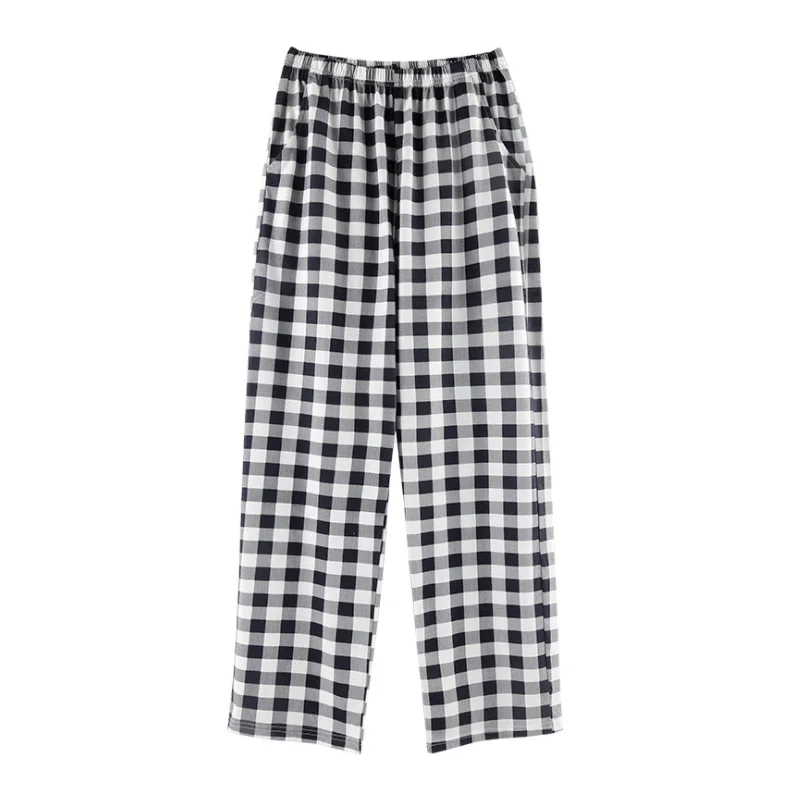 

Plaid Mid Waist Lounge Pants Ladies Pajamas Casual Pyjamas Bottoms Pajamas Women Lounge Pants Sleeping Pants