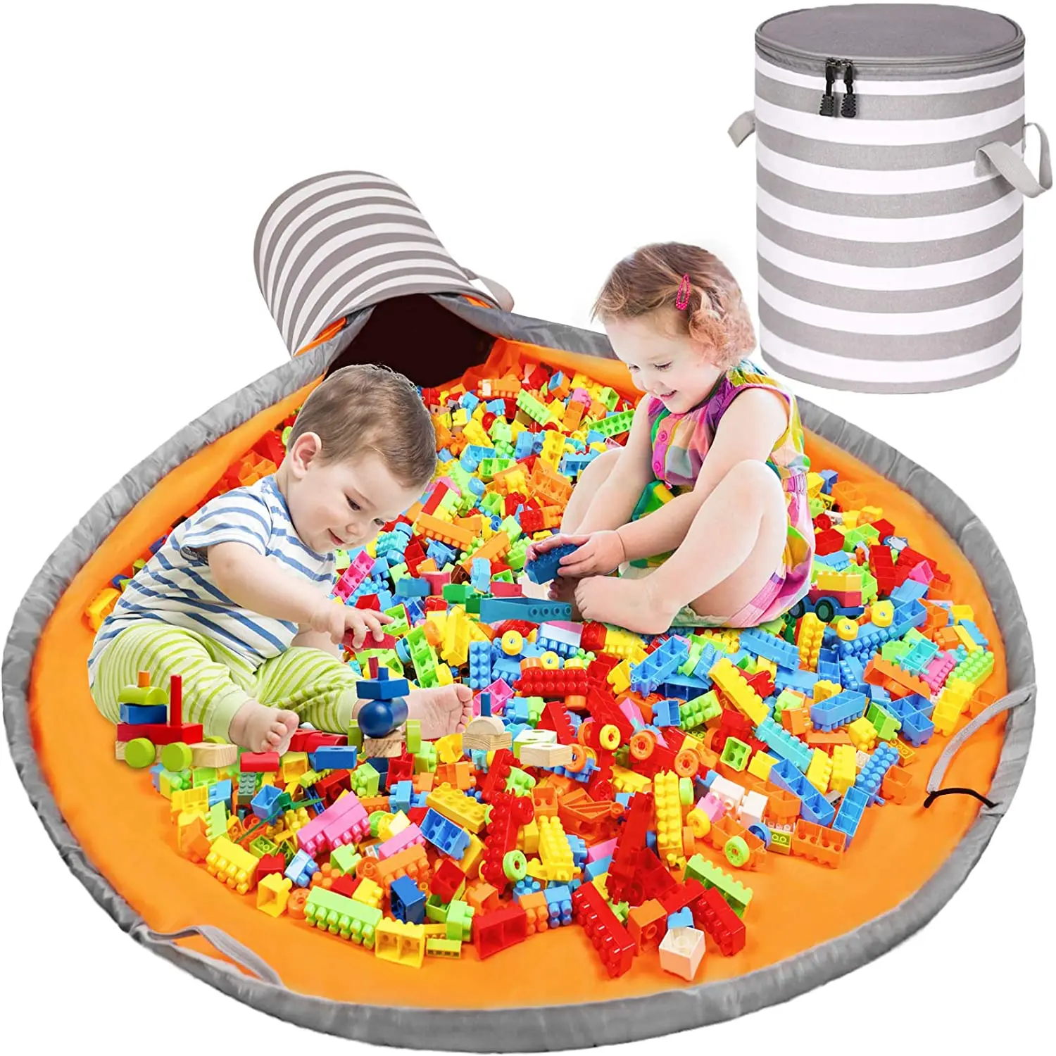 

Large Capacity Durable Container Storage Bins Folding Portable Kids Toy Storage Organizer Kids Storage Bags for Set