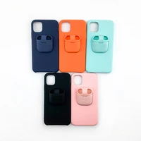 

2019 New High quality liquid silicone phone case smart phone silicone phone case with wireless earphone case
