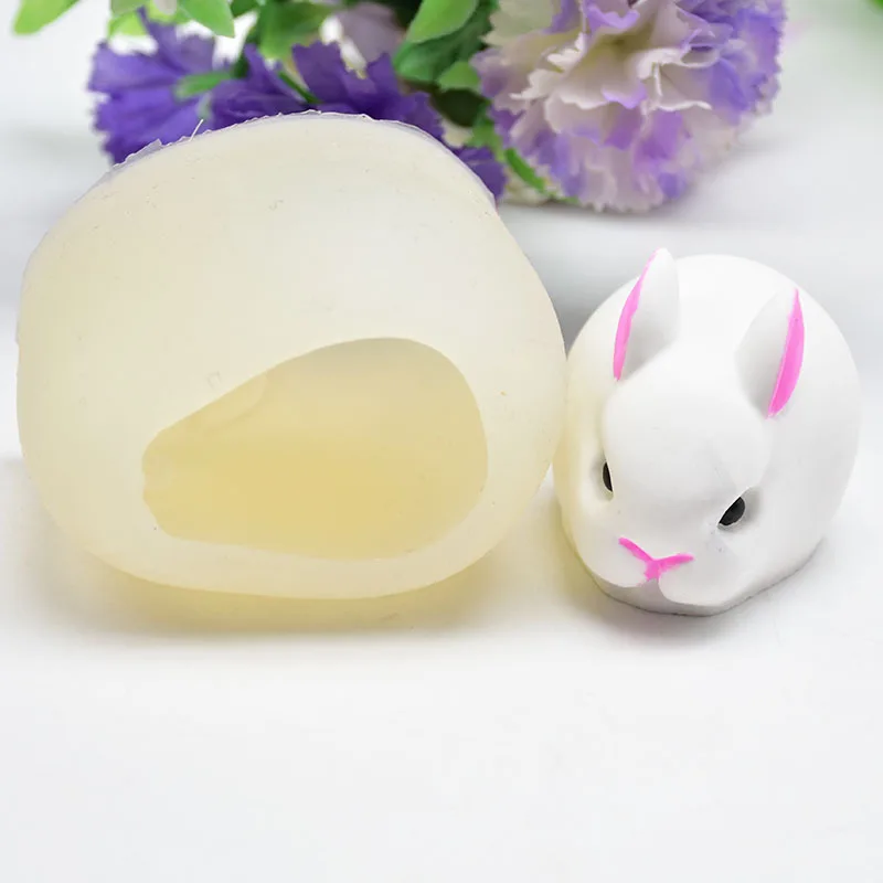 

DIYbaking Tools Online Celebrity Tik Tok Trumpet Rabbit Aromatherapy Gypsum Chocolate Fondant Silicone Mold for Making 3D Crafts