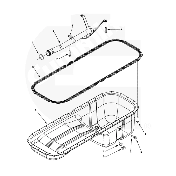 Isx Qsx Qsx15 Diesel Engine Oil Sump Pan Gasket 3679943 4026684 Buy