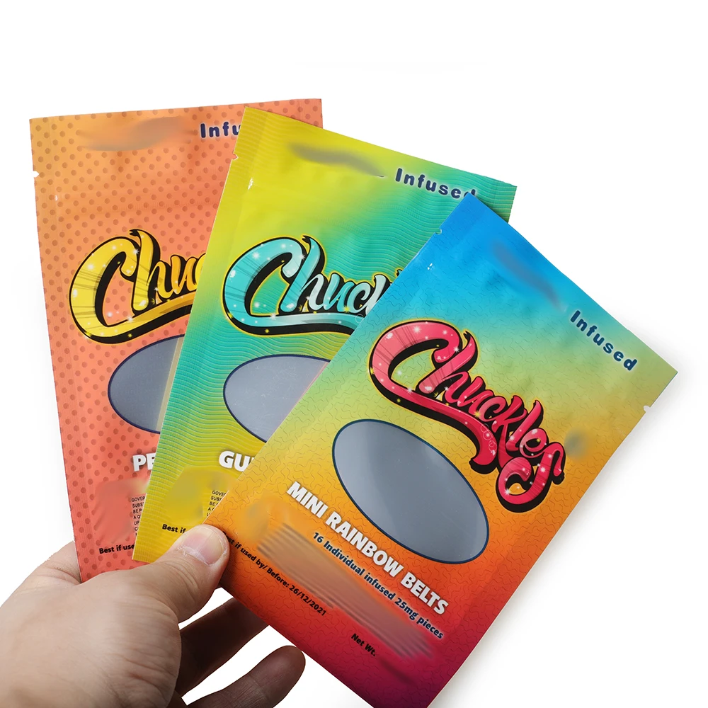 Gummies Custom Printed Resealable Plastic Bags For Candy Mylar Bags