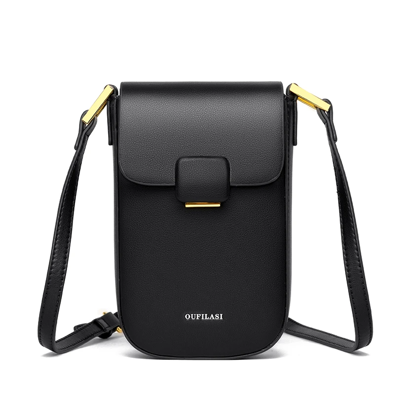 

2023 Solid color versatile refined and practical waterproof mobile phone bag for shopping