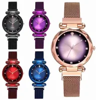 

Amazon Top Seller Luxury Rose Gold Women Watch Magnetic Mesh Band Quartz Wristwatch Diamond Watches
