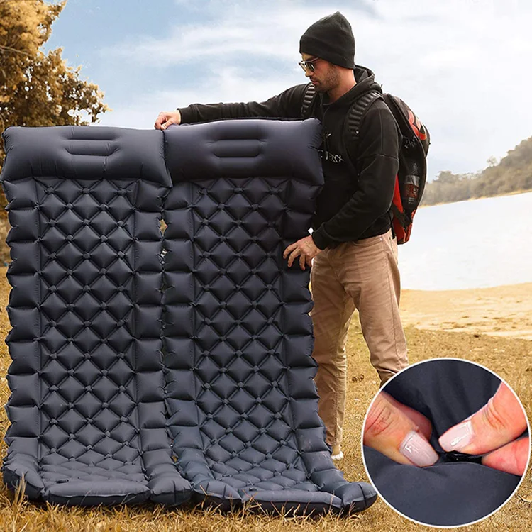

hiking travel self inflating hammocks tpu insulated folding Sleeping mat air Pad nature Camping Mat, Green ,blue,customized