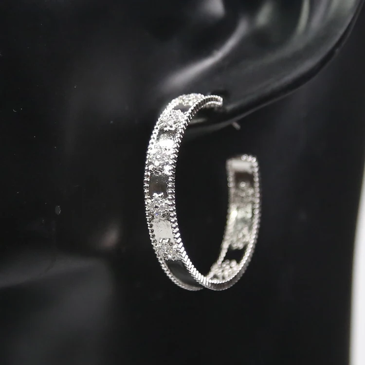 

XuQian Handmade Big Unique Hoop Women Earrings For Christmas Gifts, Gold&silver