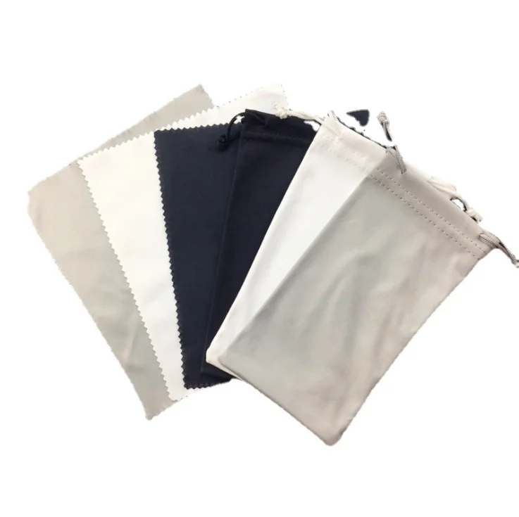 

New High Quality Weave Thicker Custom Logo Sunglasses Bag Pouch, 3 colors