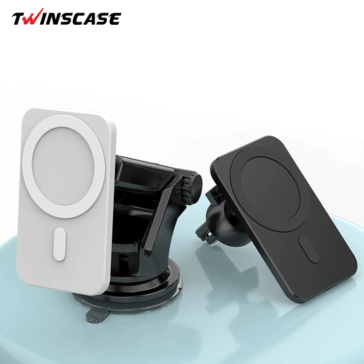 

15w Qi Auto clamping Car magnetic Air Vent wireless charger mobile phone holder fast charging car wireless charger