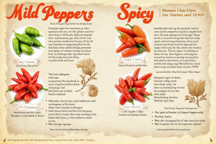 Types of Mild Spicy Peppers