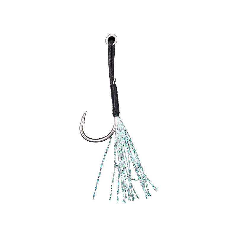 

Super high quality outdoor fishing supplies tied black line iron hook with single-ring barbed fishing hook, As picture