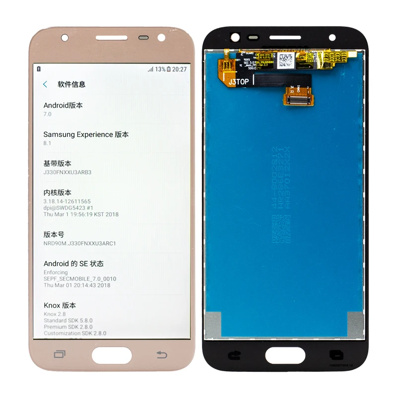 

original quality J330 lcd display touch screen for samsung pantallas para celular