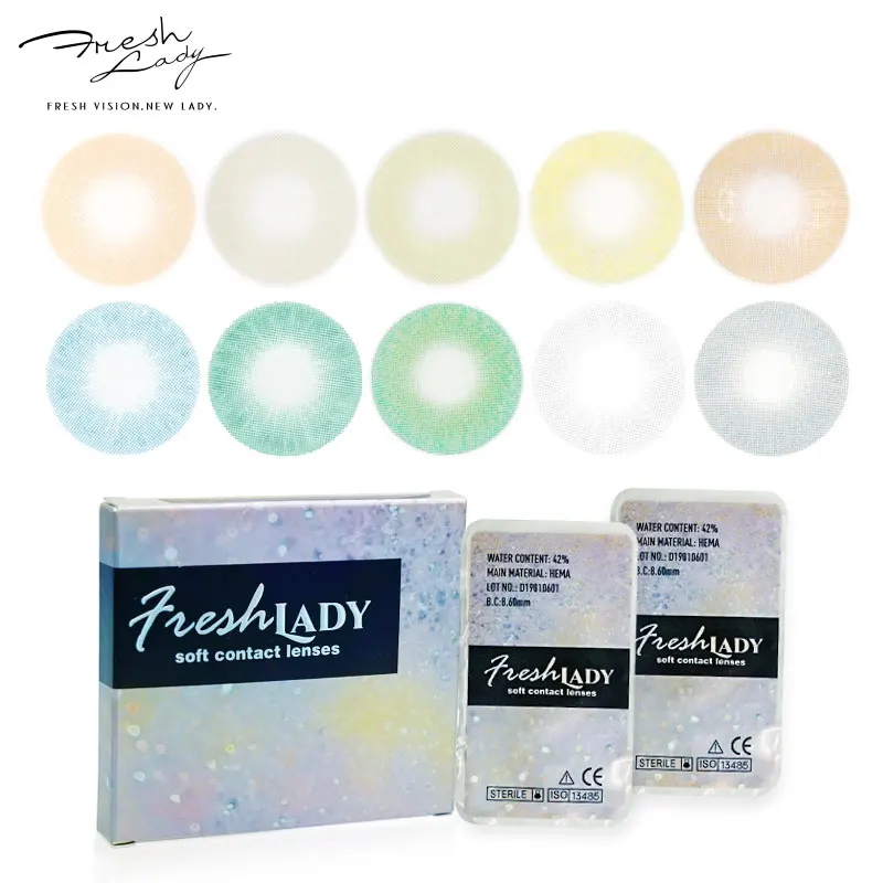 

Freshlady contact lenses ocean series blister pack lens contacts jewelry rainbow