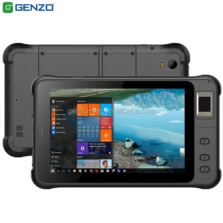 

GENZO 7 Inch 1000 nits Rugged tablet windows 10 industrial tablet With Fingerprint and RFID/UHF/ Barcode scanner