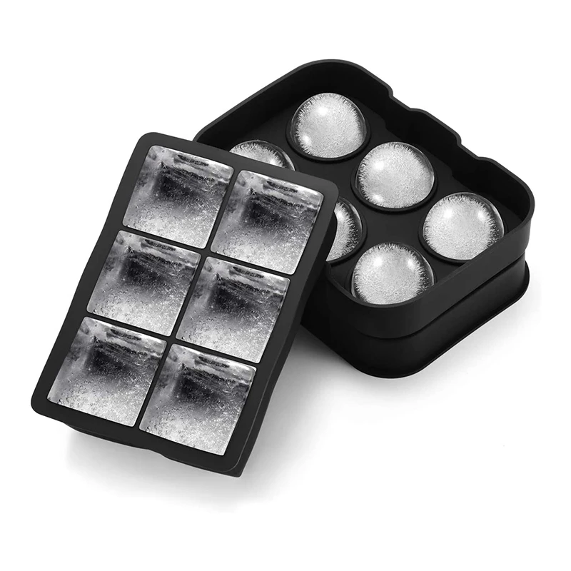 

Amazon Top Seller Silicone Ice Ball Maker Easy Release Food Grade Stackable Safe Ice Cube Tray