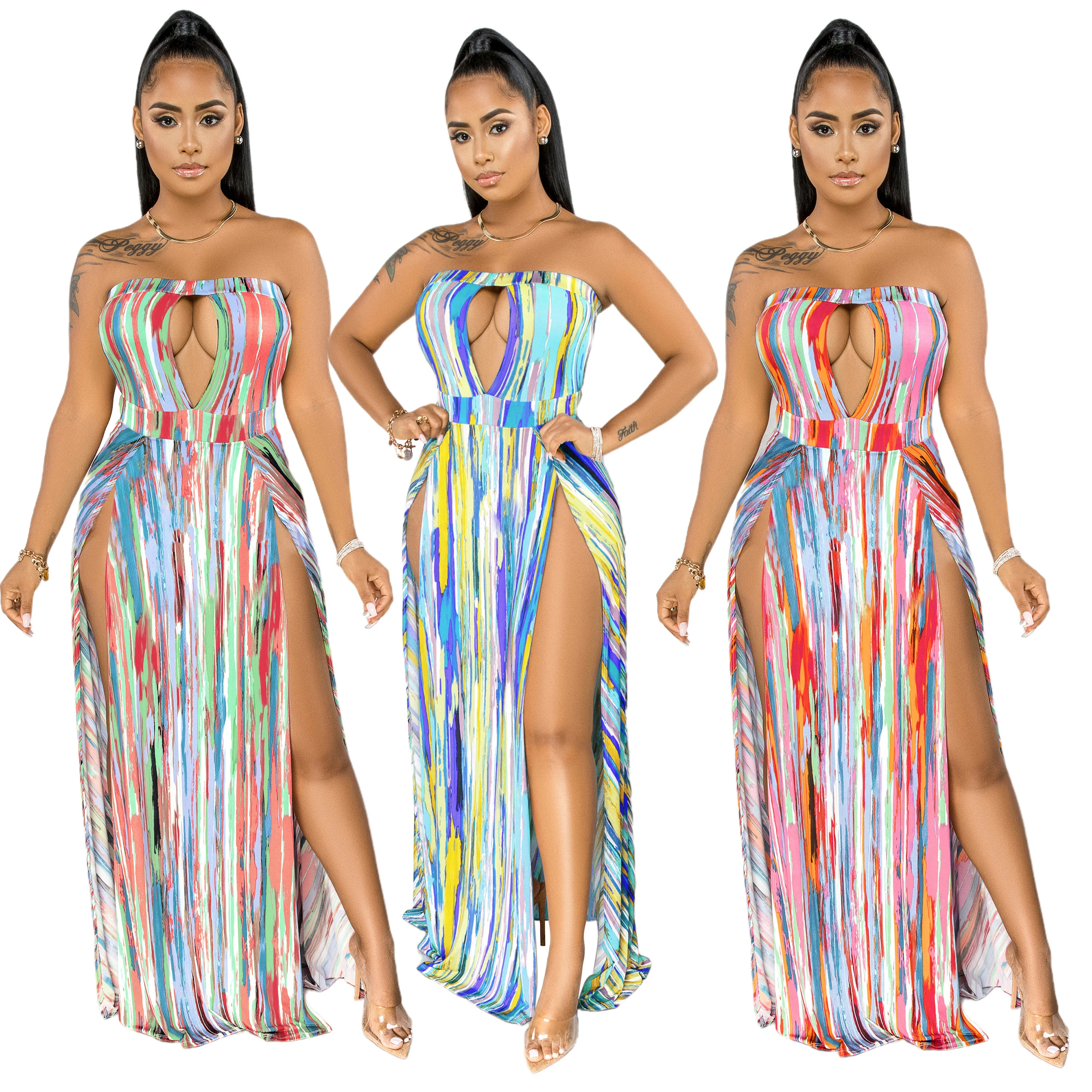 

2020 Woman Dress Fashion Casual Simple high waist thin length dress women dress
