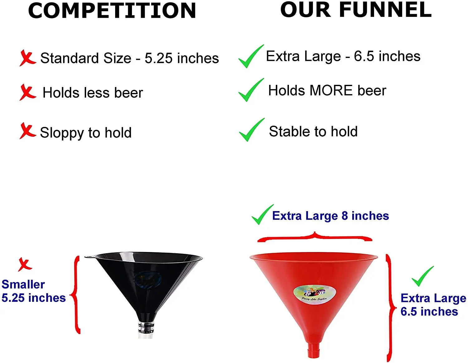 30 Inch Beer Bongs For Club Performance For Drinking Game Premium