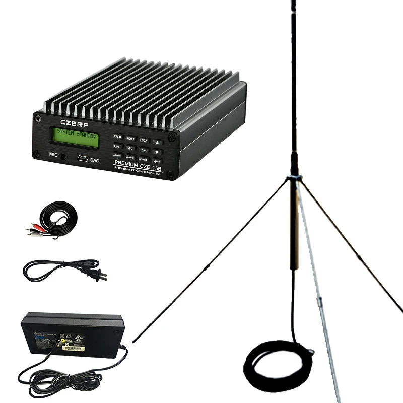 

Free Shipping 88-108MHz 15W fm transmitter for radio station