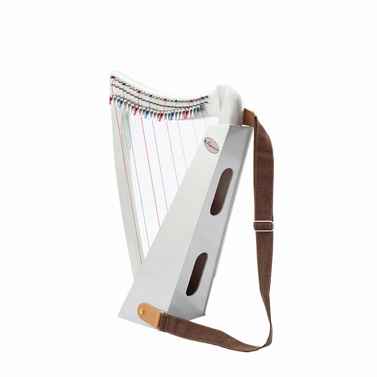 

Simson 26 Strings Lever Wooden Instrument Harp, Colorful