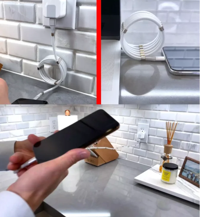 2020 New Design Magnetic Charging Cable SuperCalla/ Self Winding Organizing Type C Micro USB Easy Coil Charging Cable - ANKUX.COM