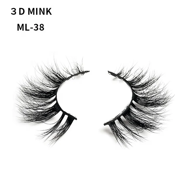 

100% Mink Fur False Strip Eyelashes Wholesale Customize Packaging Real 3D Natural Vegan Mink Eyelashes, Black color