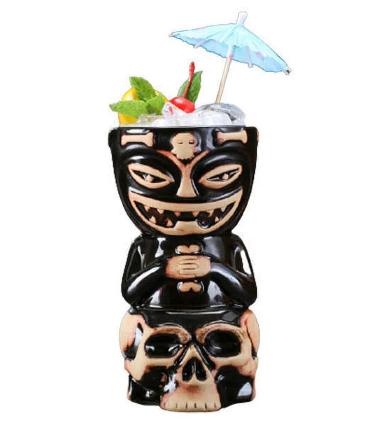 

Geeki Tikis Mug Tiki Style Ceramic Cup Hawaiian Luau Party Mugs Drinkware Barware, Master yoda