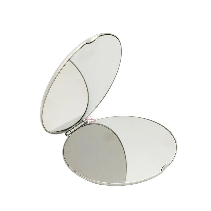 

Custom Logo Small Mirror Portable Double-sided Portable Makeup Mirror, White