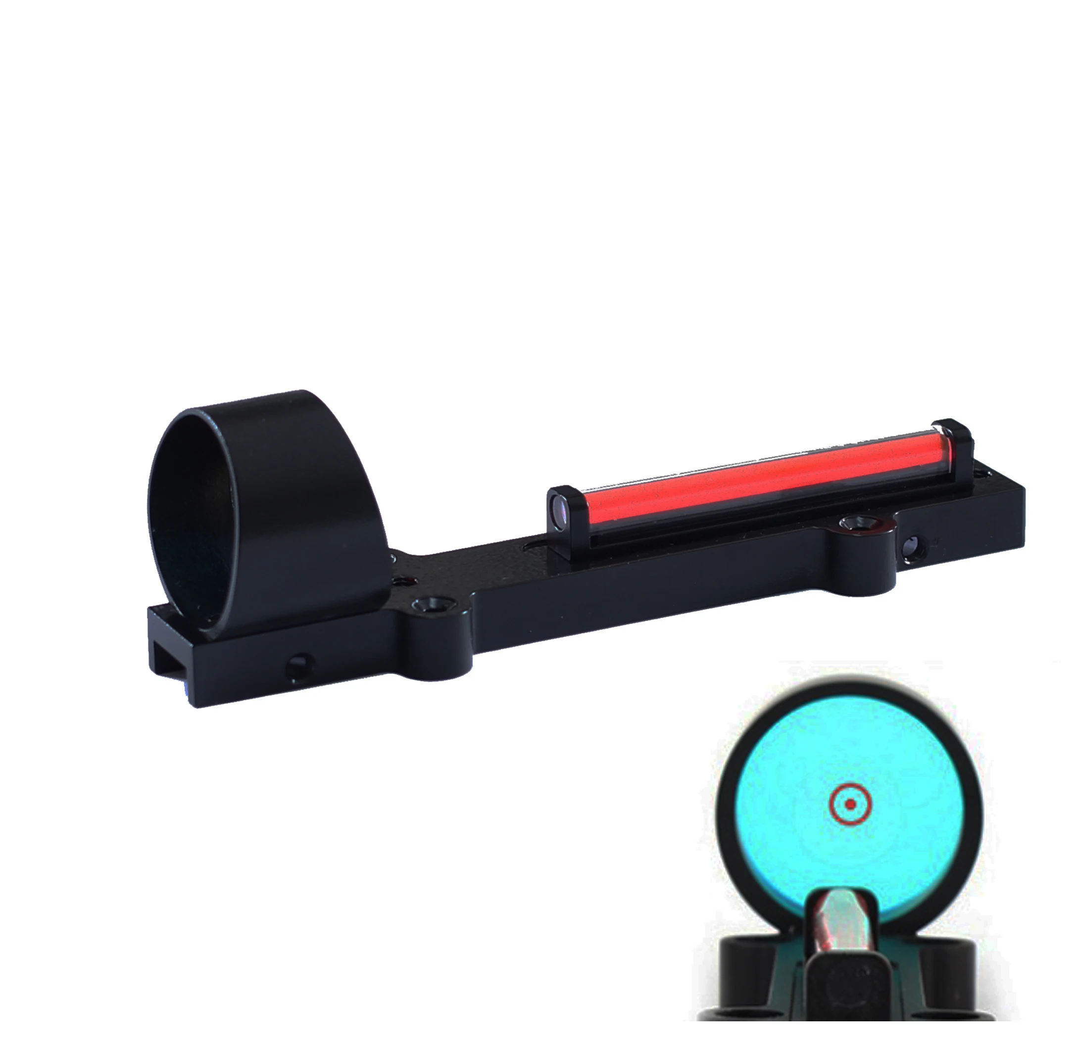 

1x28 Hunting Scope Lightweight airsoft fiber red dot sight tactical for Rib Rail Hunting Shooting