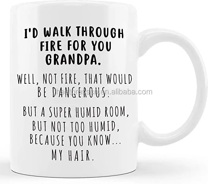 

AIDARY Gift for Grandpa of sublimation white coating mug