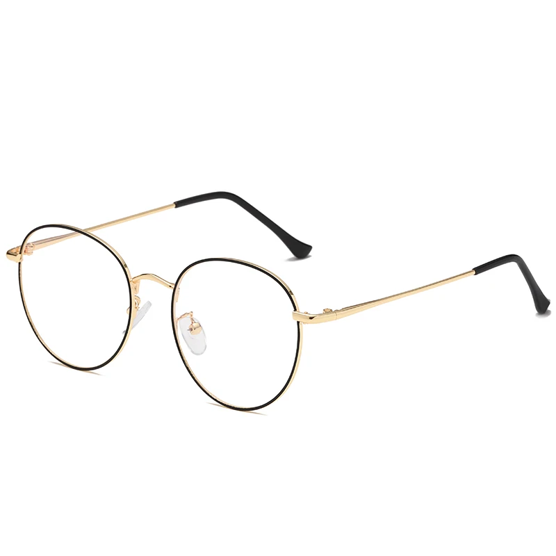 

RENNES New High Quality Retro anti-blue light eyewear round metal optical glasses stylish computer glasses frames, Customize color