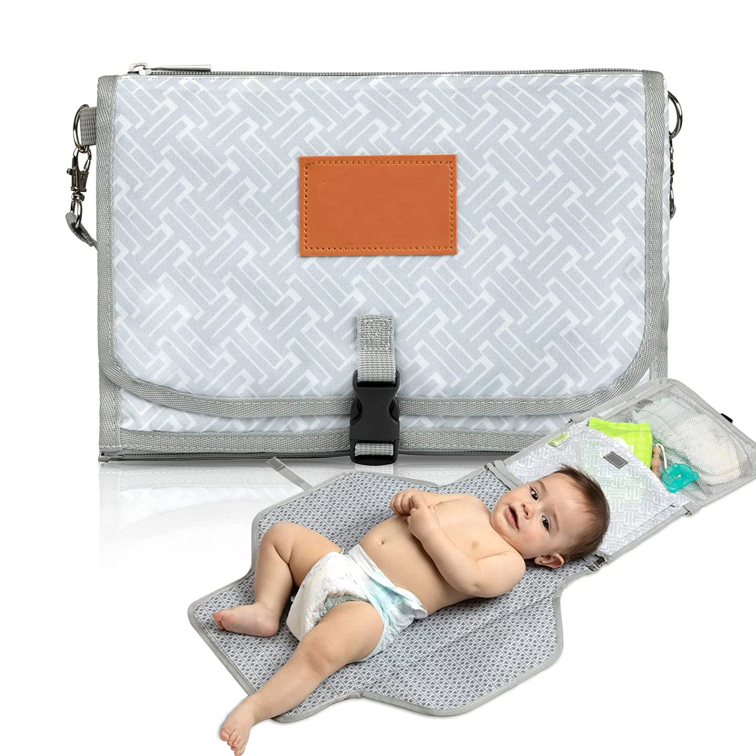 

Baby Waterproof Pad Bag Travel Portable Baby Diaper Changing Pad, As pic or as customized