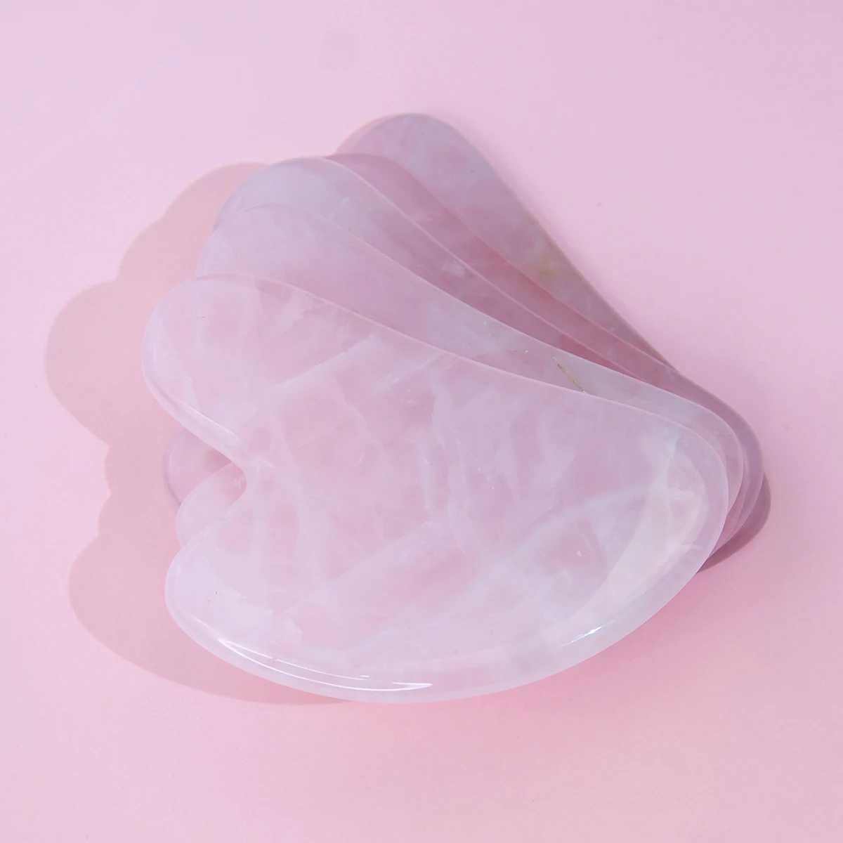 

Custom logo Trending products facial massager rose quartz gua sha tool