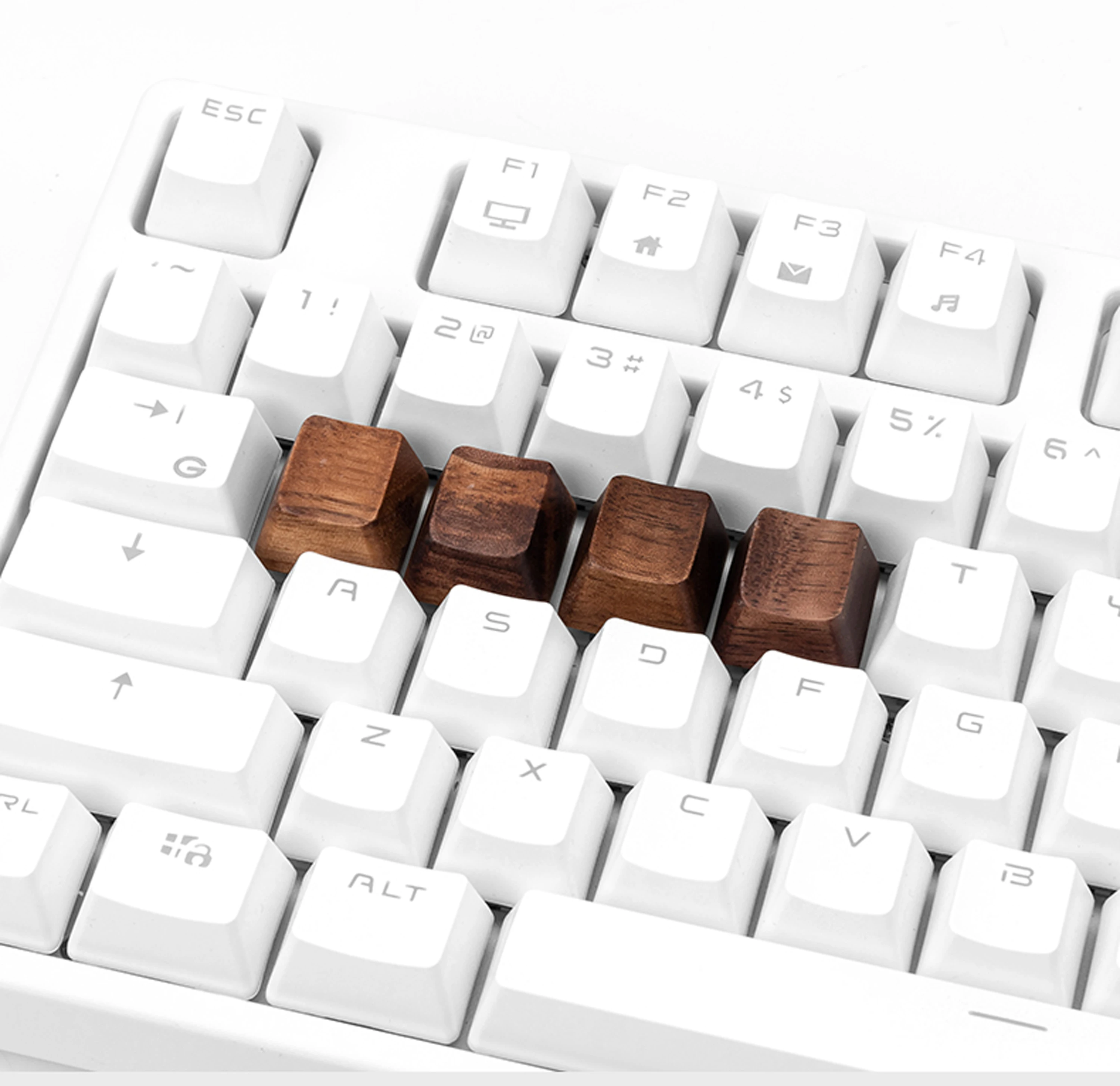 keyboard made of wood