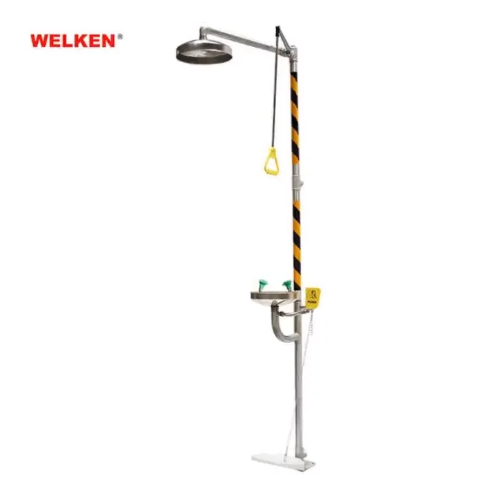 Foot Control Ss304 Emergency Eyewash And Shower Equipment Combination