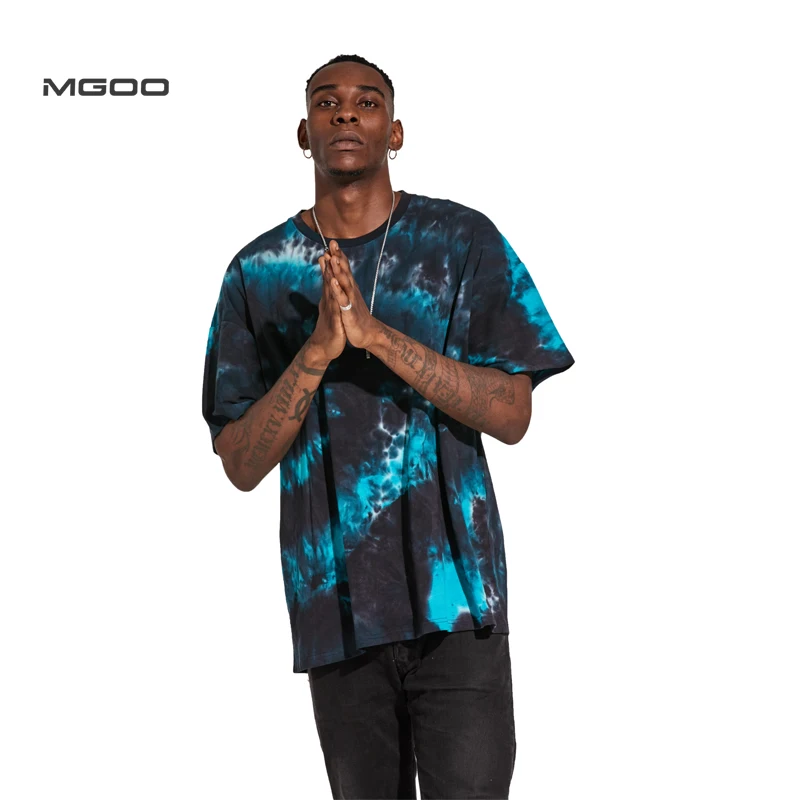 

MGOO New arrival low moq men oversized tie dyed t shirt Cotton tee, Customized color