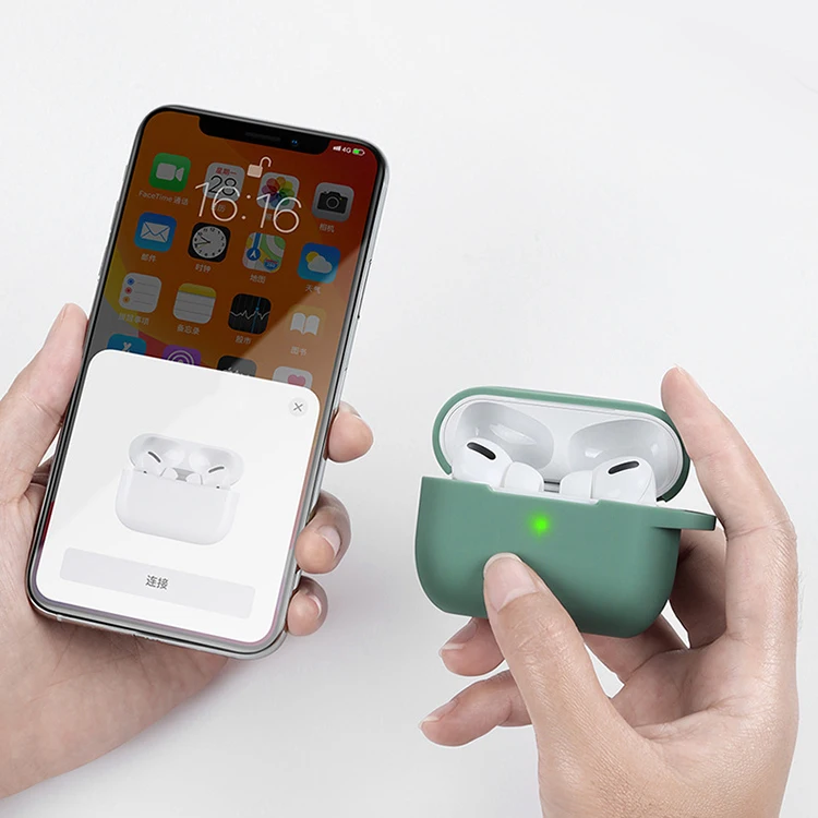 13 Colors, 2.5mm Funda Silicone Case Covers for Airpods Pro Protective Case