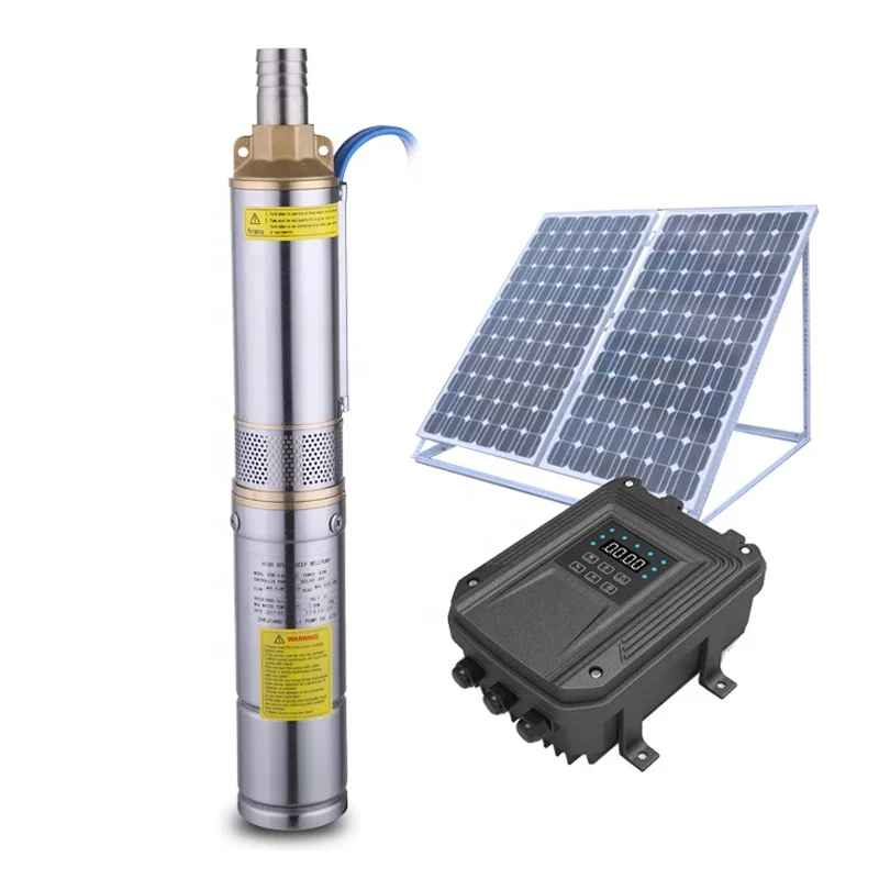 
dc deep well submersible solar water pump for agriculture irrigation 