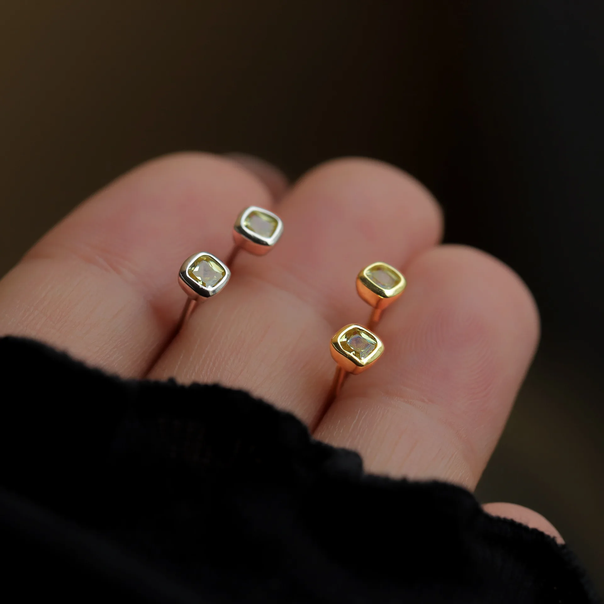 Sterling Silver Simple and Small Earrings for Women Exquisite Luxury Niche Design Earrings in 2022 High Fashion