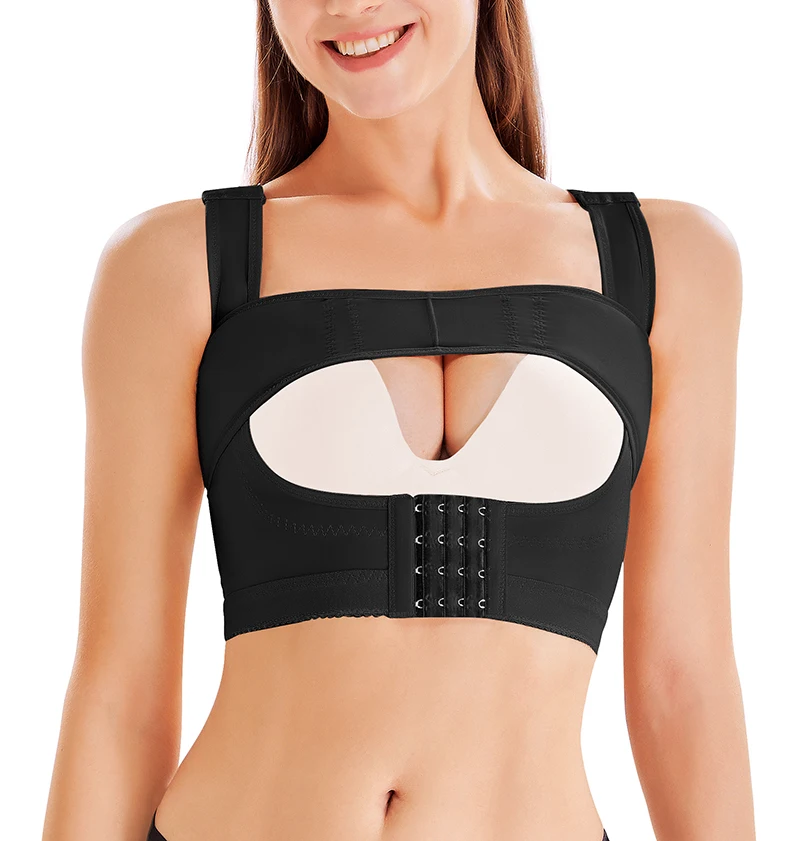 

Women Shaper Breast Lifting Tops Back Support Posture Corrector Body Underwear Post Surgery Chest Up Shapewear
