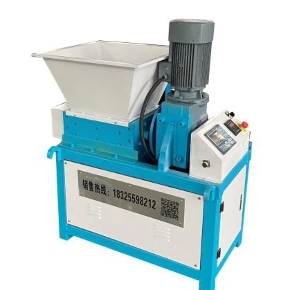 
Small double axis shredder paper and plastic 