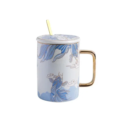 

Creative new Chinese style carp ceramic cup, As the picture show